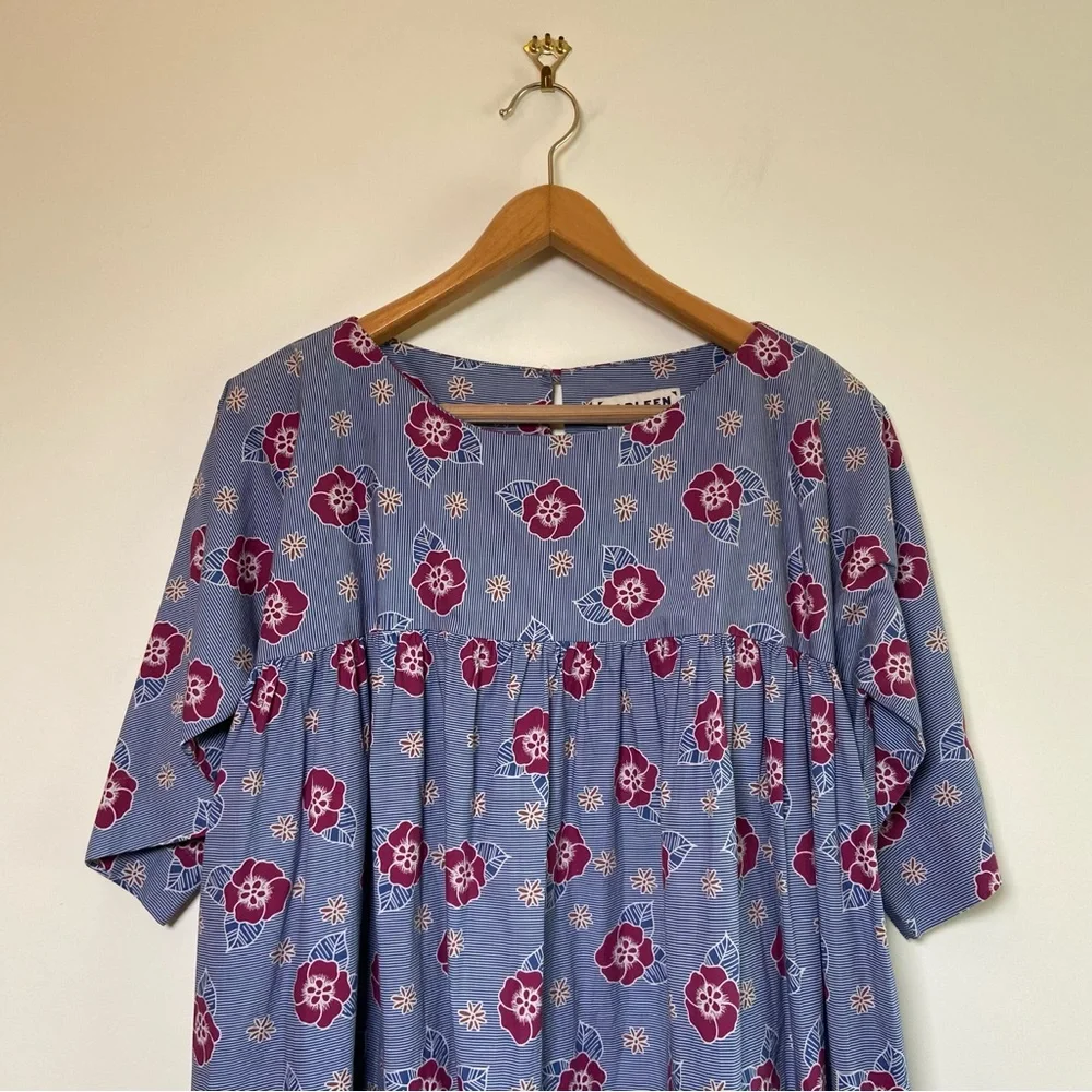 Carleen by Anthropologie Floral Tunic Dress XL Mumu